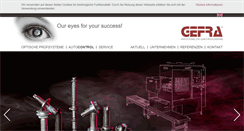 Desktop Screenshot of gefragmbh.de